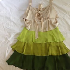 Tiered silky party dress!